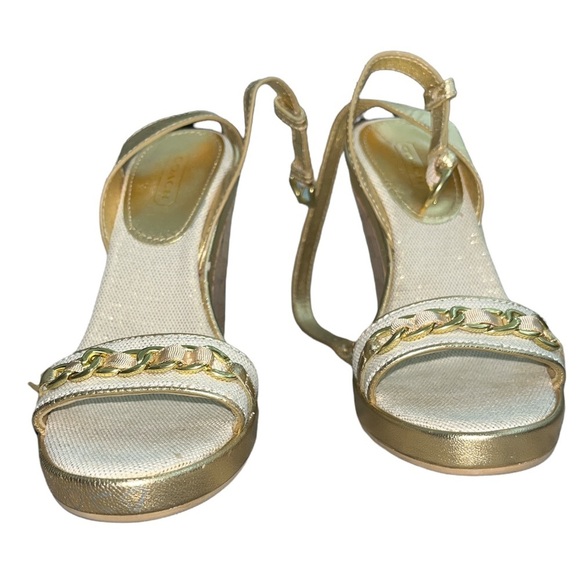 NWOT Coach Ellette Cork Wedges - Picture 2 of 5